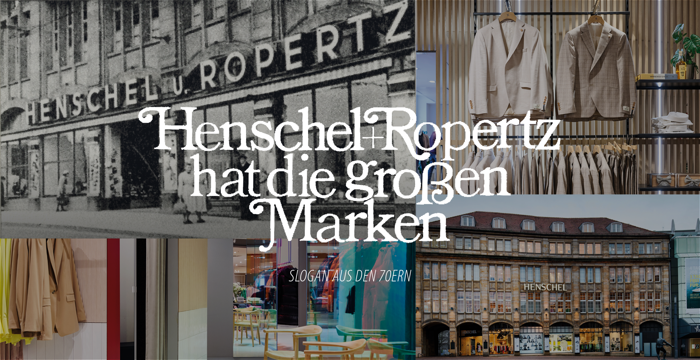 Historische Aufnahme des Modehauses Henschel